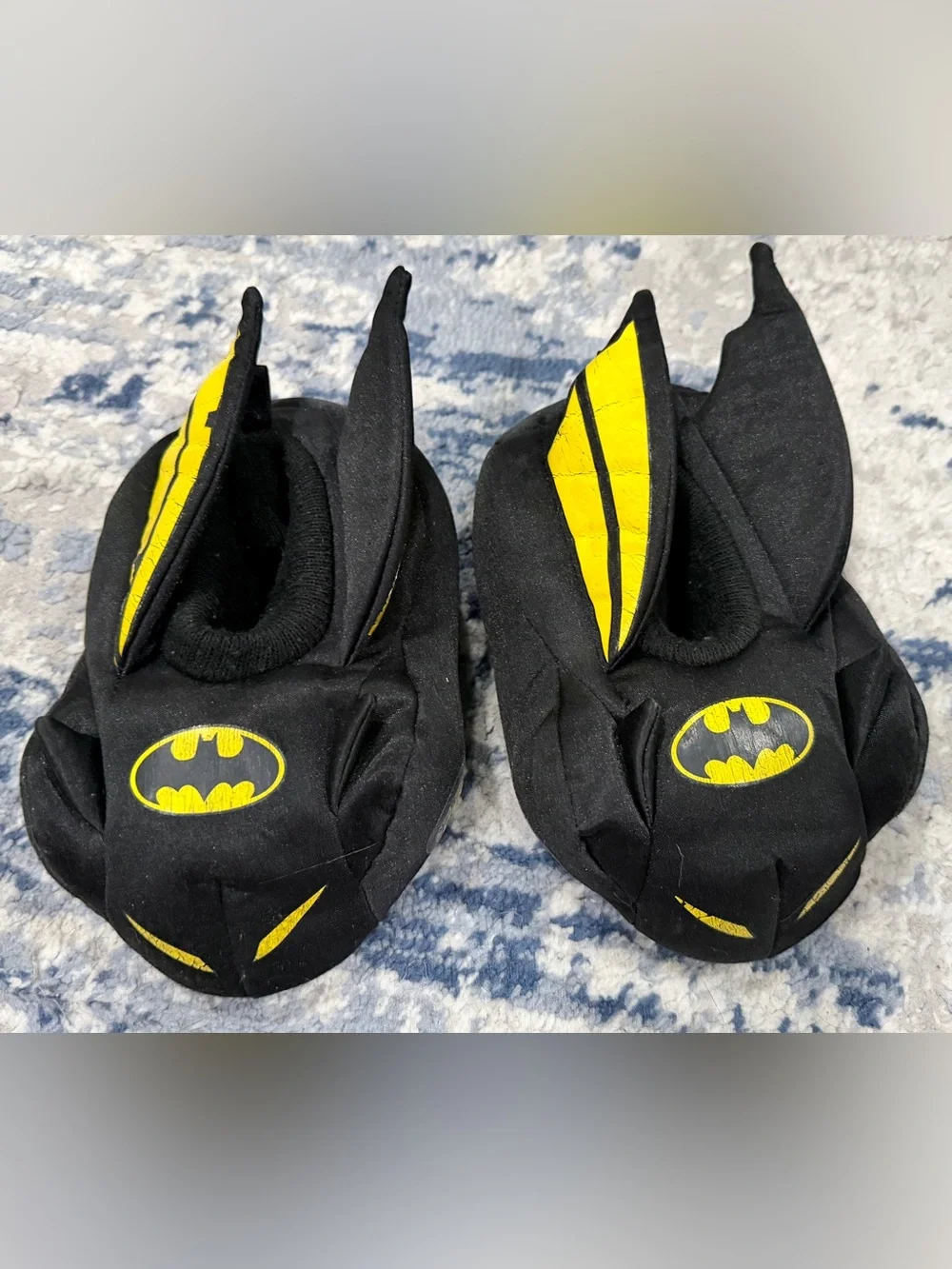 Batman Black and Yellow Kids Footie Booties